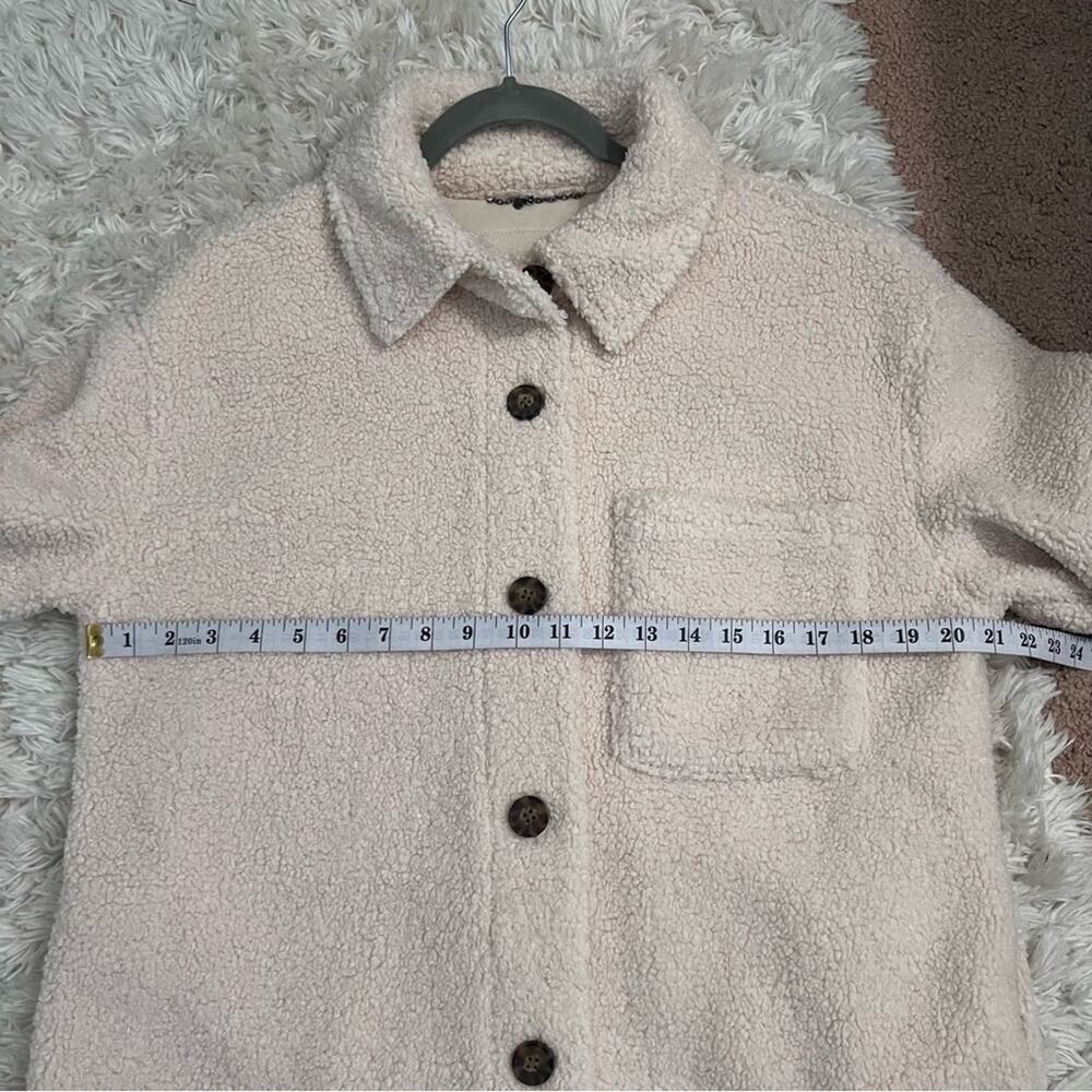 NWT Lucky Brand Faux Shearling Shirt Jacket Size M - Picture 9 of 10